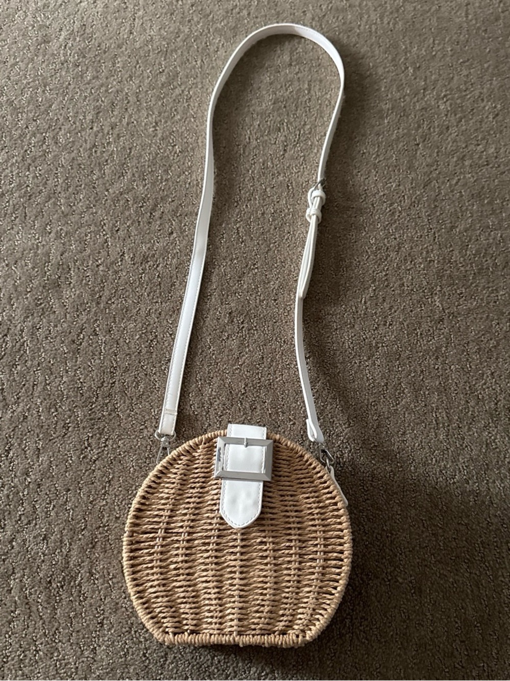 Forever 21 Wicker Woven Crossbody Bag